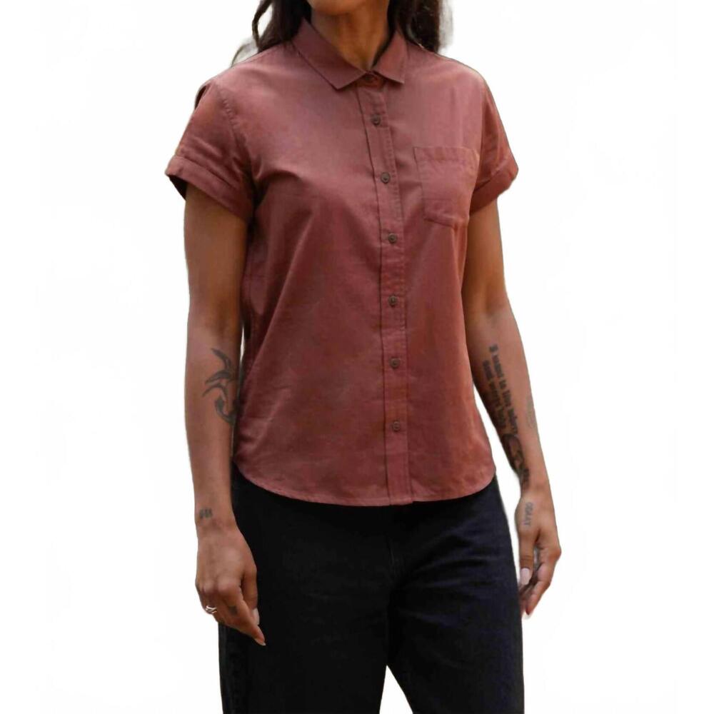 NEW BRIDGE & BURN bea shirt in copper